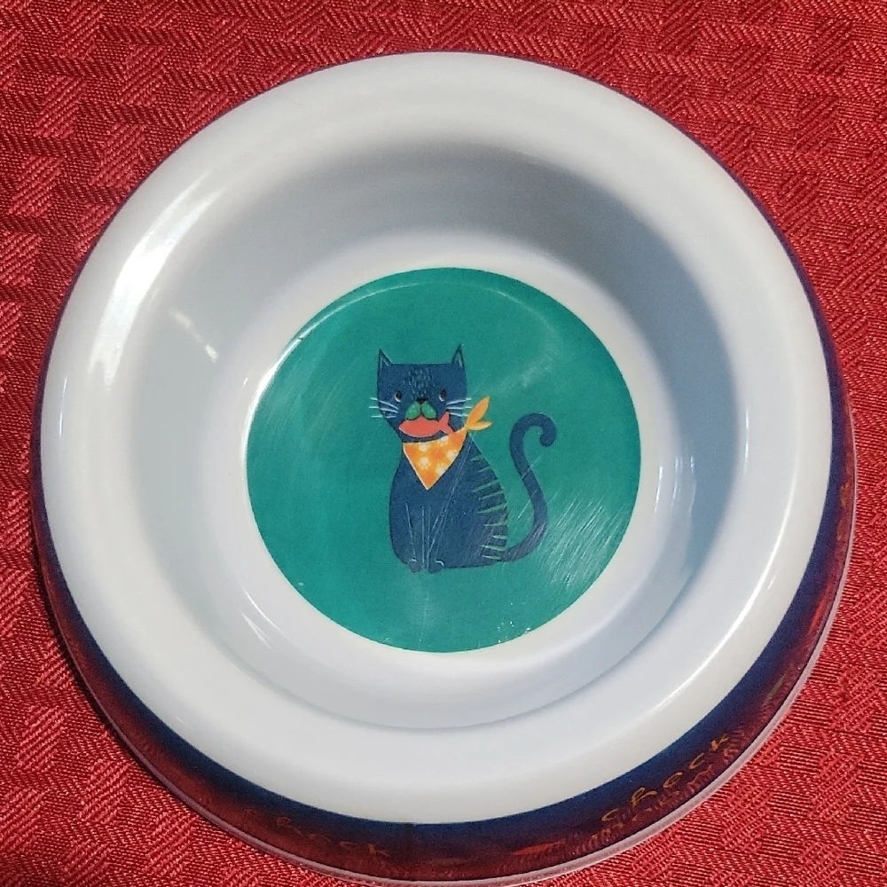 Cat-Themed Ceramic Pet Bowls
